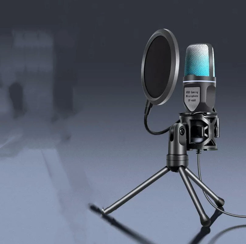  RGB Nova Strike Desktop Microphone Computer Microphone