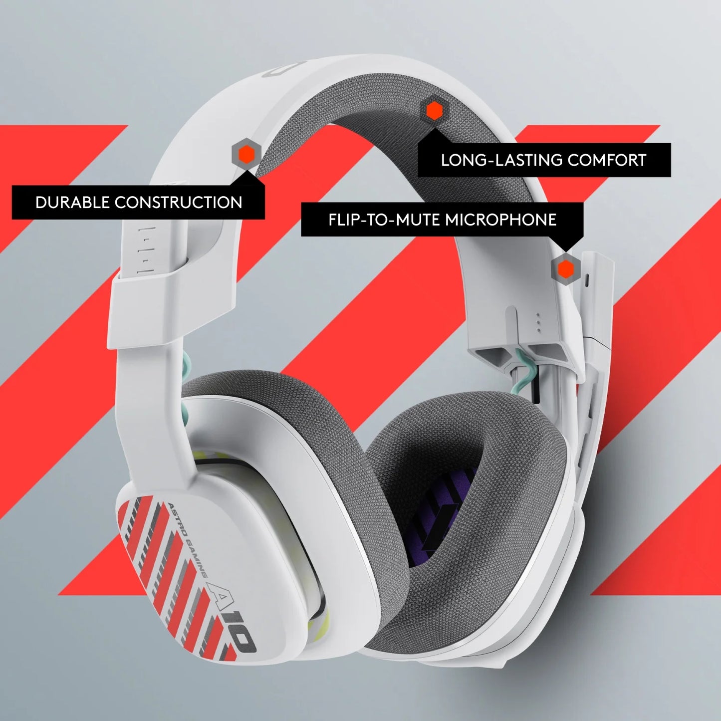 HyperHear Gaming Audio Gen 2 Wired Headset - Over-Ear Gaming Headphones, Compatible with Xbox, PC, White