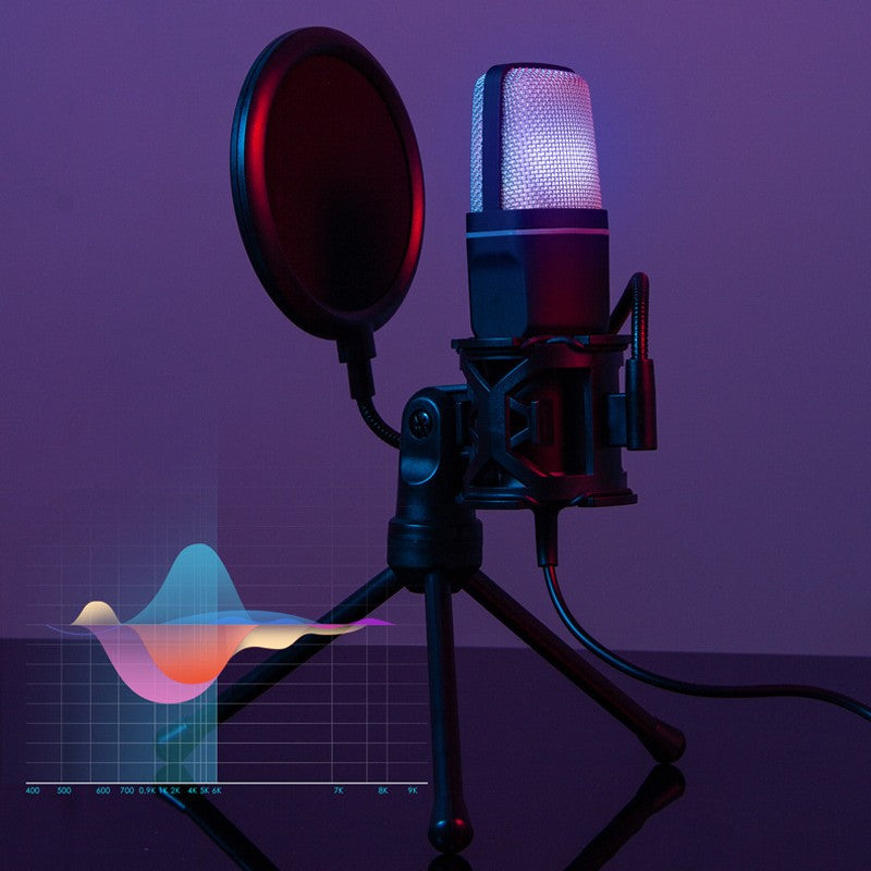  RGB Nova Strike Desktop Microphone Computer Microphone