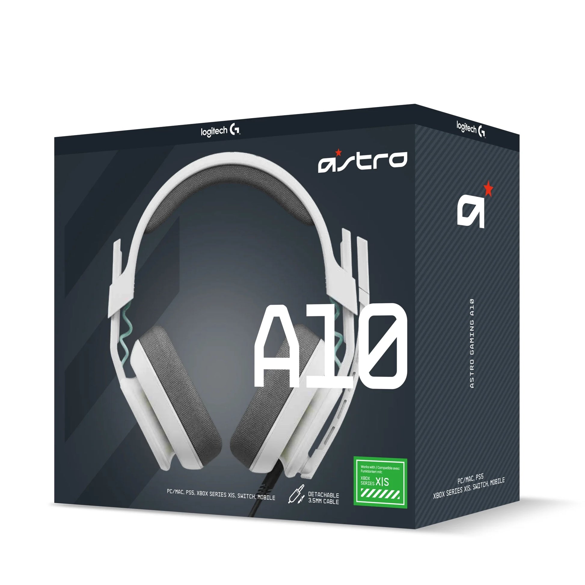 HyperHear Gaming Audio Gen 2 Wired Headset - Over-Ear Gaming Headphones, Compatible with Xbox, PC, White