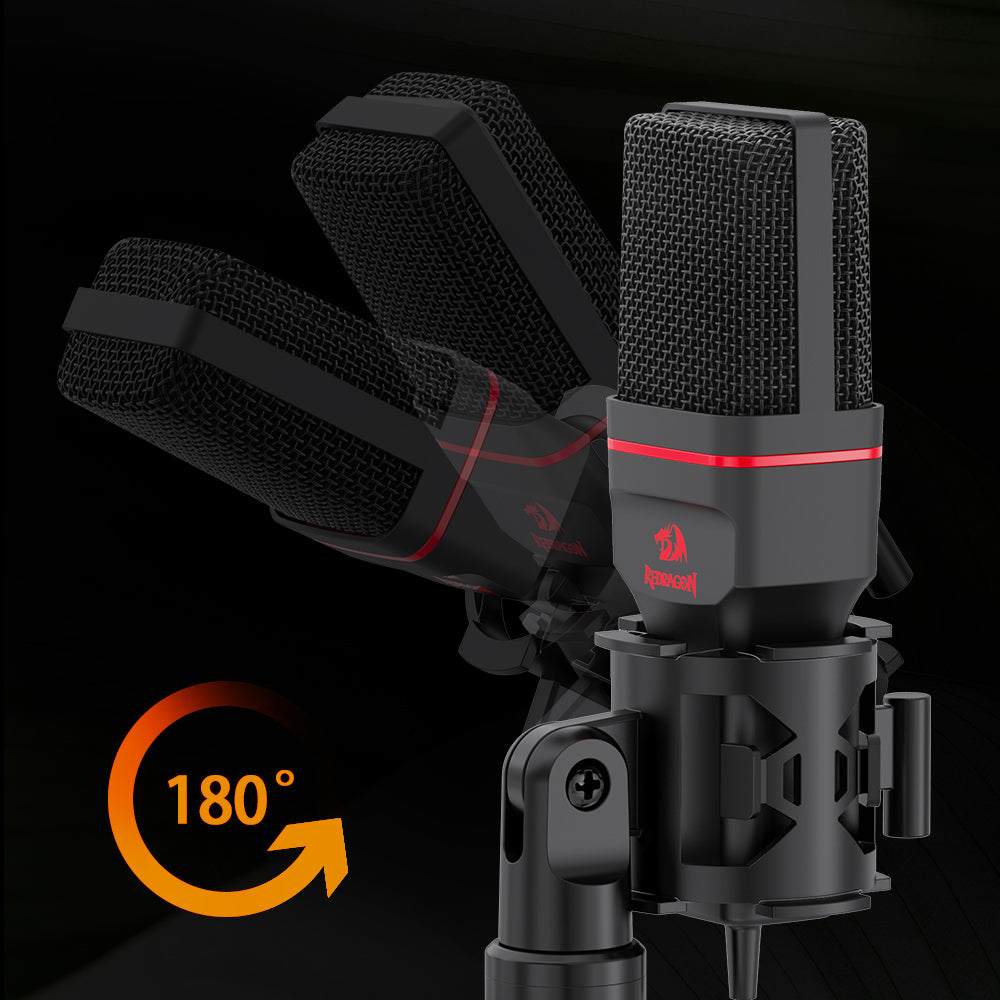 StreamWhisper Microphone with Tripod 3.5 Mm Audio Computer Studio