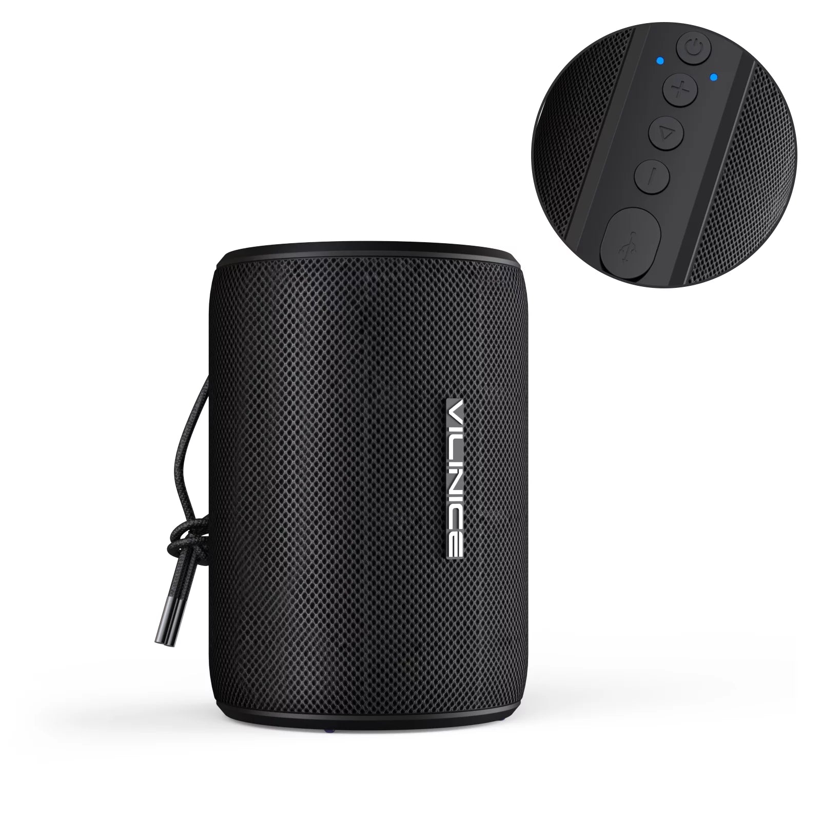 base bumpers Bluetooth Speaker Portable Wireless Outdoor Speaker, 12H Playtime, Black